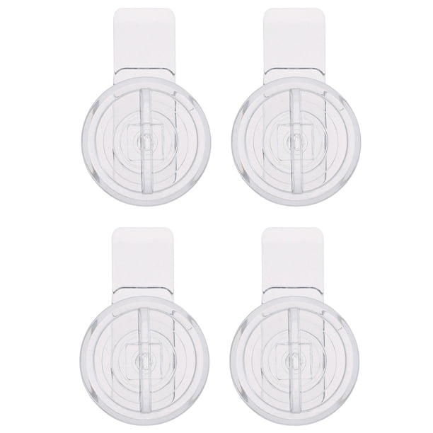 4pcs Cerradura de puerta Acrílico Transparente Transparente Puerta Cerradura A prueba de bebé Cerradura