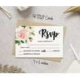 thumbnail image 4 of Inkdotpot 50 Blank RSVP Cards With White Envelopes Floral 4"x6" Response Cards-RSVP Reply Card For Wedding-Bridal Shower-Baby Shower-Rehearsal Dinner, 4 of 7