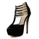thumbnail image 4 of Tacones altos con tiras en T, sandalias de estilo europeo y americano, zapatos individuales con punta abierta y tacón de aguja, talla 34-43, 4 of 5