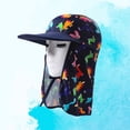thumbnail image 3 of Chapeau de Natation Protection Solaire Chapeau de Natation Protection UV pour Enfants (Bleu Foncé), 3 of 8