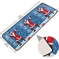 thumbnail image 2 of Dreamtimes Christmas Santa Claus Hallway Runner Rug 2'x6' Kitchen Rug with Rubber Backing Winter Snowflake Non Slip Entryway Rug Runner Washable Soft Area Rug for Hallway Bedroom Kitchen Decor, 2 of 6