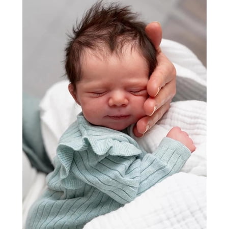 Reborn Baby Dolls - 18" Cute Sleeping Boy Realistic Baby Doll Real Life Vinyl Body Baby Dolls Perfect for Cuddling, Playtime, and Gift Giving