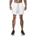 thumbnail image 3 of Maillot d'Entraînement 2 en 1 pour Hommes, Short de Course avec Doublure, 3 of 7
