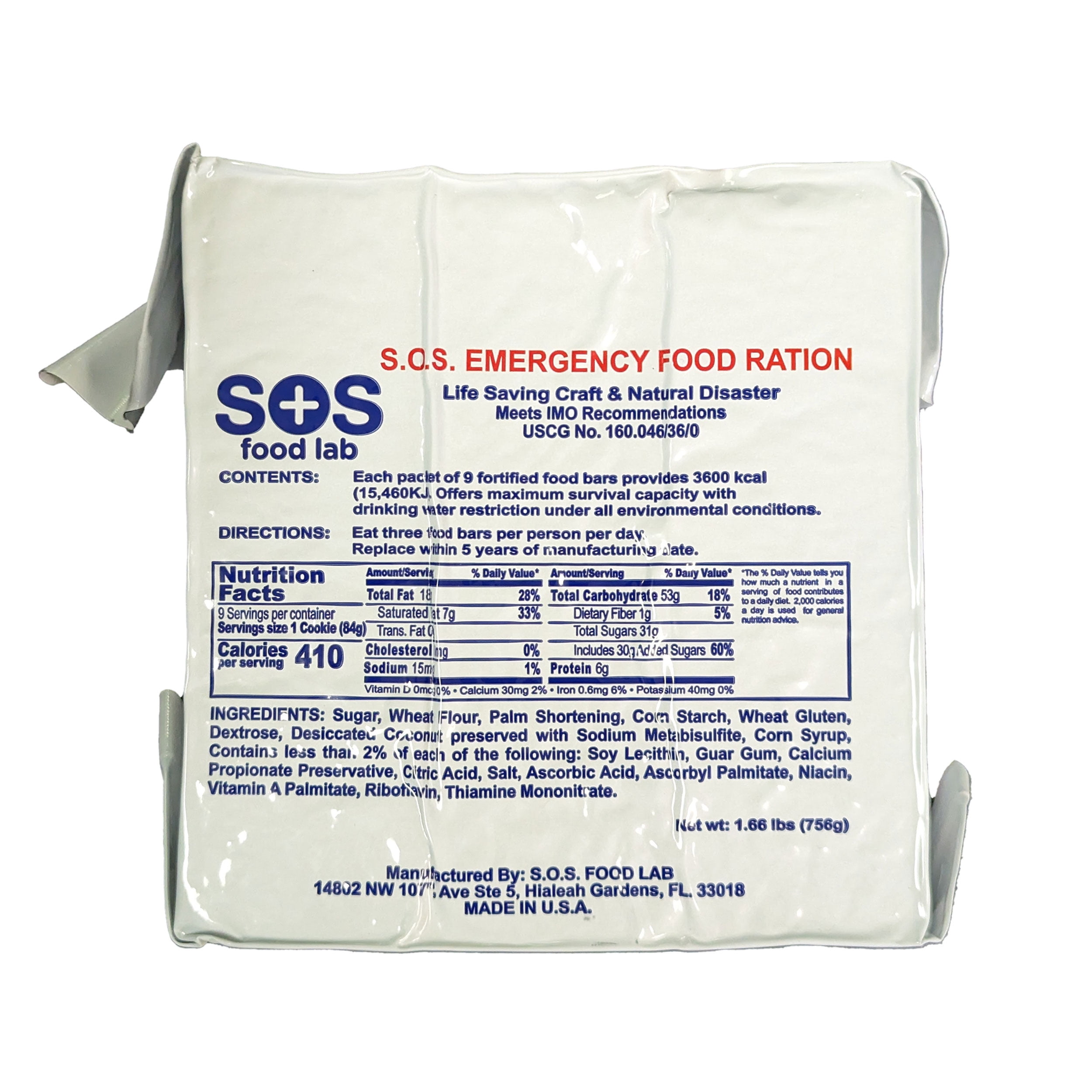 Sirius Survival The Sirius 3 Survival Kit Emergency Preparedness Food Water Shelter for 72 Hours