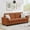 Magenta, variant on BouPower 83" Modern Sofa, Oversized Corduroy Couch with Washable Cover, Deep Seat 3 Seater Couch with Wide Armrest, Comfy Cloud Sofa for Living Room, Bedroom, Office