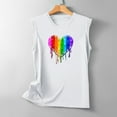 thumbnail image 5 of TDYHUAO Rainbow Heart Tank Tops for Women Summer Crew Neck Sleeveless LGBTQ Shirt Casual Vacation Tanks Lesbian Tank Top, 5 of 5