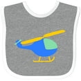 thumbnail image 3 of Inktastic Blue Helicopter Boys or Girls Baby Bib, 3 of 4