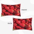 thumbnail image 4 of Bixox Strawberry Red Printed Pillow Protector,Super Soft Ideal for Home,Guests,Rentals - 20"x30", 4 of 8