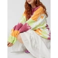thumbnail image 4 of SUNSIOM Chandail en Molleton Ample Printemps Automne pour Femmes Manches Longues Imprimé Cœur Teinture sur Nœuds Col Rond, 4 of 5