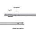 thumbnail image 4 of Apple MacBook Air 13”, M5 2026, 10-Core CPU 8-Core GPU, 16GB RAM, 512GB SSD ,  macOS. Plata, Touch ID, 4 of 4