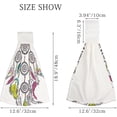 thumbnail image 4 of Hanging Towels 2 Pcs, Dish Towels Dream Catcher Absorbent Hand Towels with Hanging Loop Washcloth for Bathroom Kitchen, 4 of 6