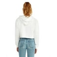 thumbnail image 2 of Lane Seven Ladies' Crop Hooded Sweatshirt XS White, 2 of 3