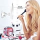 thumbnail image 4 of Espejo de maquillaje iluminado con lupa 10X, recargable, 3 modos de color, rotación de 360°, ventosa de bloqueo potente, espejo de tocador inalámbrico portátil para mesa, pared, baño, ducha, viaje Adepaton WRMH-159, 4 of 6