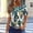 Army Green-I, variant on Womens Summer Crew Neck Short Sleeve T Shirts Flower Print Trendy Outfits Boho Tops,Womens Tops Pink-E L(L)