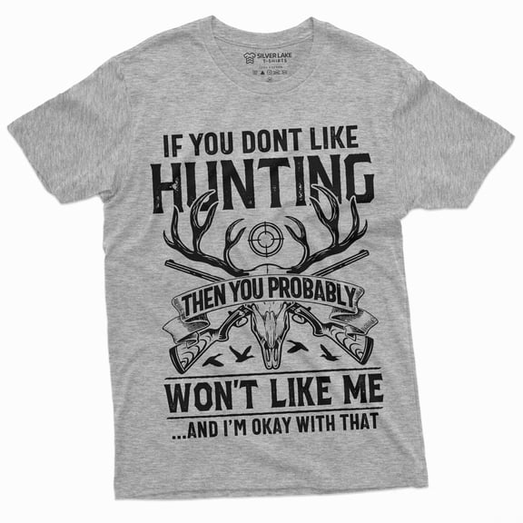 Men'S Camo Hunting Shirt Hunter Tee Shirt Funny Outdoors Camping Tee