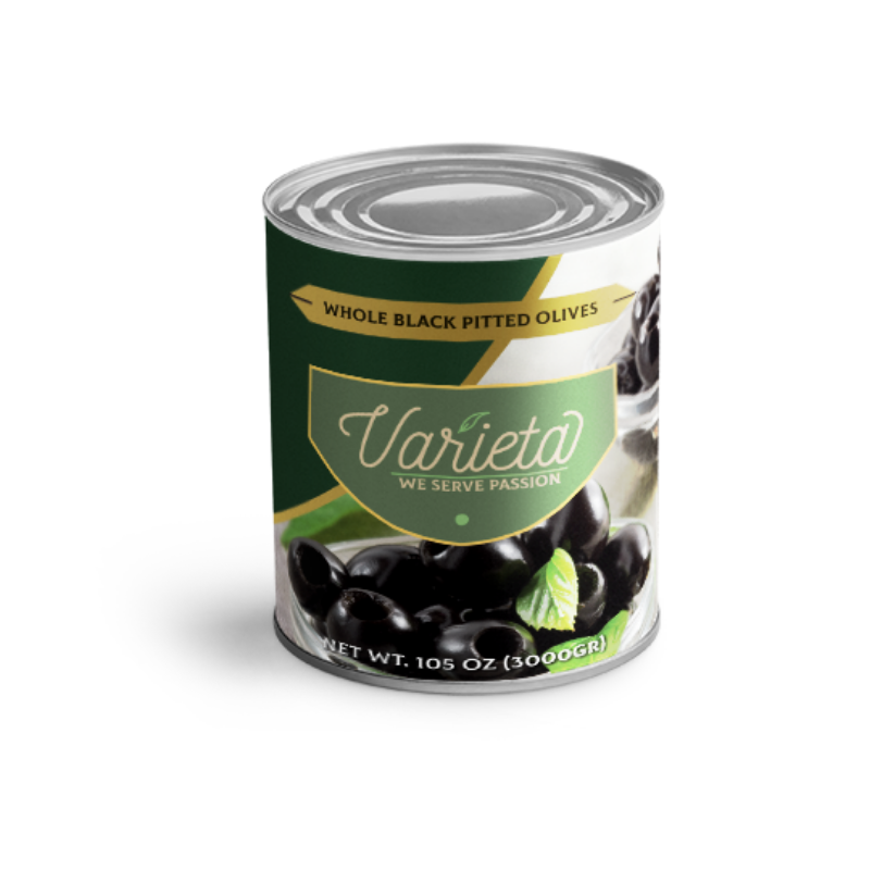 (6 Pack ) Black Whole Olives 105 Oz.