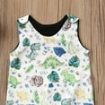 thumbnail image 5 of Coduop Toddlers Baby Boys Girls Sleeveless Print Romper Jumpsuit Summer Bodysuit 0-3 Years, 5 of 6