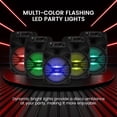 thumbnail image 4 of Altavoz PA Bluetooth portátil Pyle 8 300 W con luces LED, 4 of 7