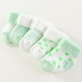 thumbnail image 3 of Unisex Baby Terry Socks 5-Pack for Baby boy and girl 0-12 Months Warm Cotton Socks, 3 of 7