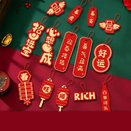 

Gifts The Year of Tiger Year Lucky Cartoon Decoration Pendant Layout Props Spring Festival 5