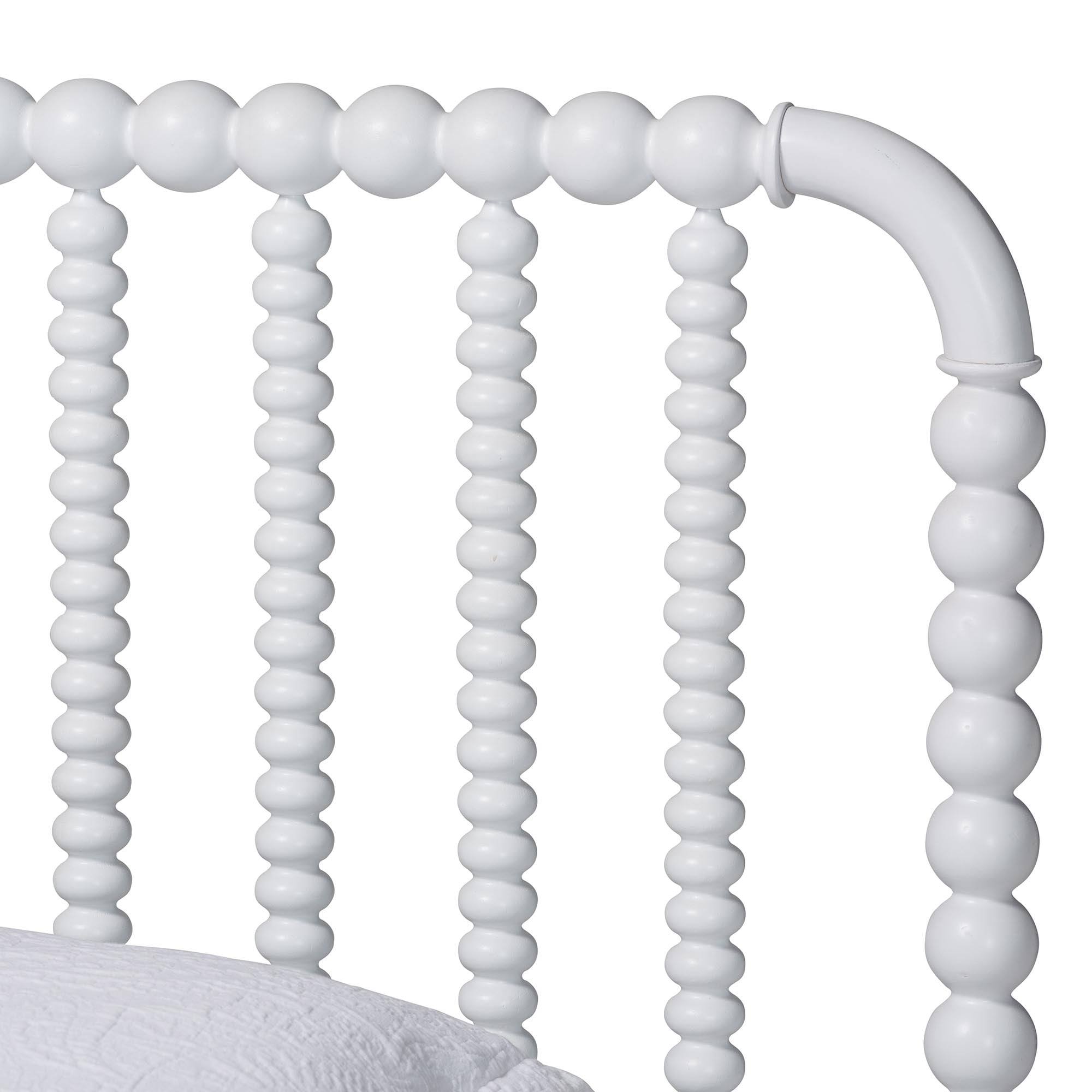 Baxton Studio Lucera Mid-Century Bedroom Set, Twin, White