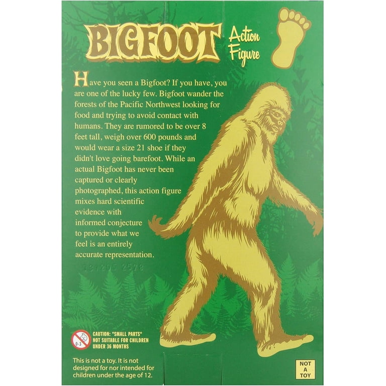 Archie McPhee Bigfoot Action Figure, Brown Collectible photo 3