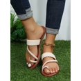 thumbnail image 2 of Women Leopard Pattern Thong Sandals, Fashion Summer Flat Sandals, 2 of 4