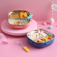 thumbnail image 3 of Large Capacity Lunch Box with Lid Stackable Leak-proof Cartoon Robot Food Container for Restaurant, 3 of 8