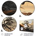 thumbnail image 3 of Designart "Golden Sands Beach Photo VI" Nautical & Beach Metal Wall Decor, 3 of 5