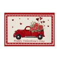 thumbnail image 2 of cpengpj 40x60cm Valentines Day Outdoor Mat for Front Door, Valentine Red Love Hearts Non Slip Farmhouse Welcome Doormat Indoor Entryway Floor Rug for Entrance Outside Home, 2 of 3