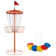 thumbnail image 1 of VEVOR 24-Chains Disc Golf Basket Portable Disc Golf Catcher Orange Hole Practice, 1 of 9