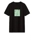 thumbnail image 1 of Camiseta para Mujer Sunnimix Elegante Básica Ajuste Holgado Negro XL, 1 of 8
