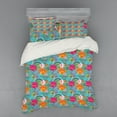thumbnail image 2 of Ambesonne Floral Bedding Set 3 Pcs, Dandelion Vibrant Spring, Twin, Multicolor, 2 of 3