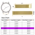 thumbnail image 2 of Uxcell Stainless Steel Mesh Watch Band 18mm Quick Release Adjustable Strap, Gold Tone, 2 of 7