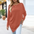 thumbnail image 2 of Birdeem Blouse Mode Décontractée Col Rond Manches Longues Confortable Couleur Unie pour Femmes, 2 of 8