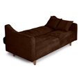 thumbnail image 4 of Sofá Cama De Velvet Chocolate Beehive Memory Foam Modelo Annika, 4 of 8
