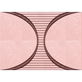 thumbnail image 1 of Ahgly Company Machine Washable Indoor Rectangle Transitional Pink Bubble Gum Pink Area Rugs, 8' x 10', 1 of 7