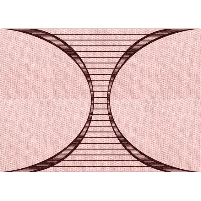 Ahgly Company Machine Washable Indoor Rectangle Transitional Pink Bubble Gum Pink Area Rugs, 2' x 4'