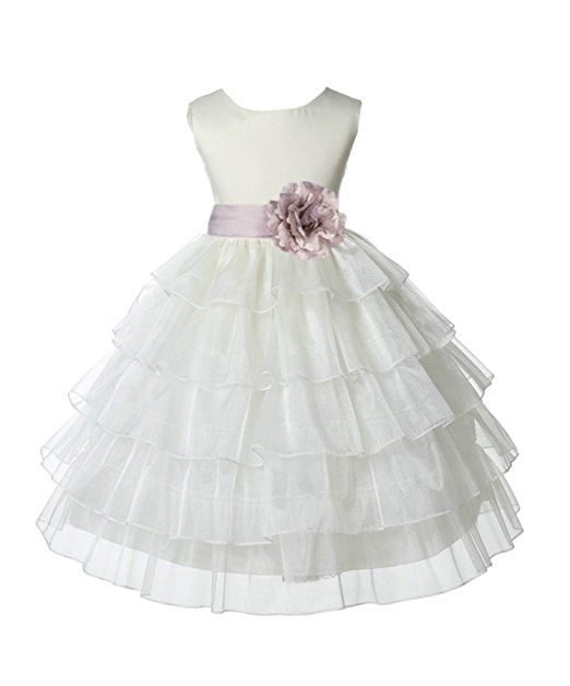 BLUSH Flower Girl Dress Pageant Birthday Bridesmaid Formal Wedding Prom Recital