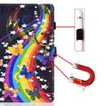 thumbnail image 4 of SaniMore Case for iPad 10th Generation 10.9" 2022, Auto Wake/Sleep Pen/Card Holder Stand Dual Angle PU Leather Case Soft TPU Back Color Painting Magnetic Protective Case, Musical Butterflies, 4 of 11