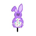 thumbnail image 1 of Matsuzay Conejo de dibujos animados pintado de Pascua, decoraciones de inserción en el suelo, figuritas de animales huecos acrílicos, fiesta Kits de decoración para fiestas, 1 of 6
