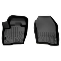 SMARTLINER Custom Fit Floor Mats 1st Row Liner Set Black Compatible With 2015-2021 Ford Edge