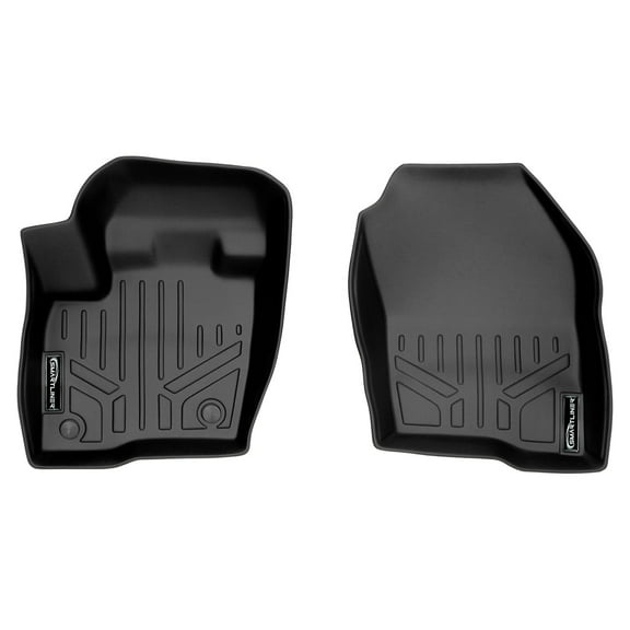 SMARTLINER Custom Fit Floor Mats 1st Row Liner Set Black Compatible With 2015-2021 Ford Edge