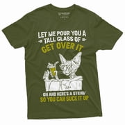 Funny Get Over It Cat T-Shirt Sarcastic Unisex Mens Womens Tee Birthday Gift Wife Gifts