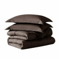 thumbnail image 3 of American Home Collection Comforter Set - Extra Soft Microfiber - 3 Piece Comforter and Pillow Shams Set - Full/Queen, Brown, 3 of 8