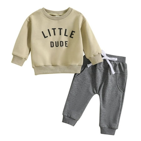 

JHLZHS Newborn Outfit Toddler Outfit Pumpkin Print Baby Boys Crew Neck Sweatshirt and Pants Set Fall Baby Clothes Furry Costume for Kids Festival Outfits