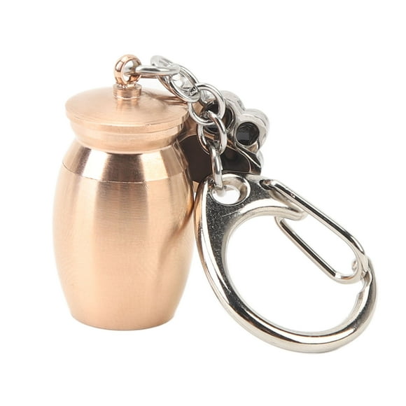 Pet Urns Keychain for Dog Cat Ashes Small Pet Ashes Keepsake Pet Dog Cat Cremation Jewelry Pend Paw Print Memorial Urn Rose Gold