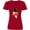 Red, variant on Inktastic Christmas Nutcracker in Red Women's V-Neck T-Shirt