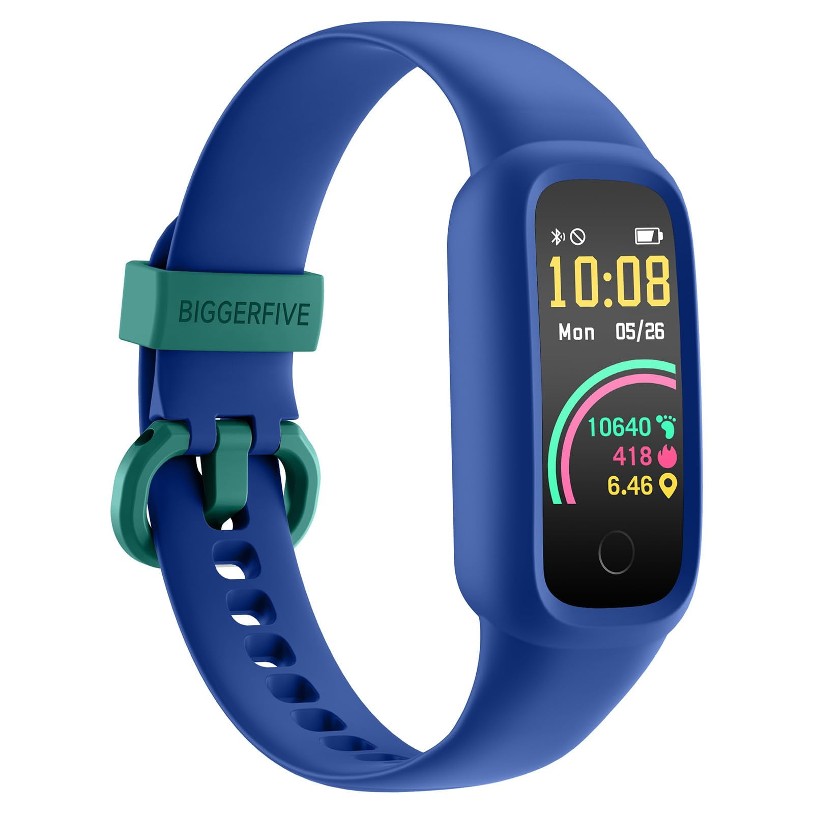 BIGGERFIVE Vigor 2 L Kids Fitness Tracker Watch for Boys Girls Ages 5 15 Activity Tracker Heart Rate Sleep Monitor IP68 Waterproof Pedometer Calorie Step Counter Watch Blue Walmart