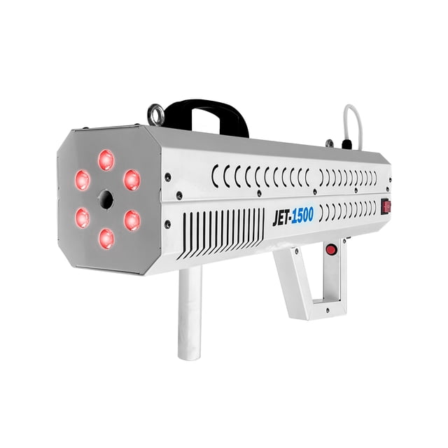Pistola de Humo Efecto Jet Fog 1500W LED RGB Steelpro JET-1500